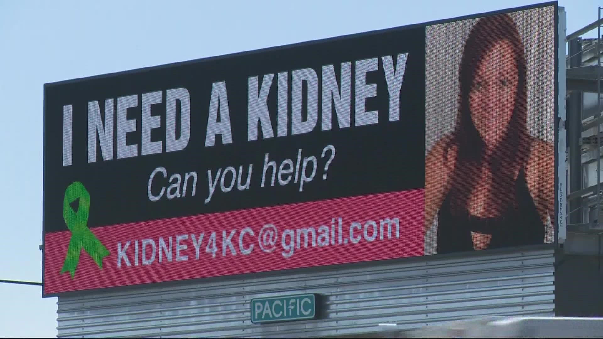 A group of friends raised money to install billboards seeking a kidney from a living donor for their friend.