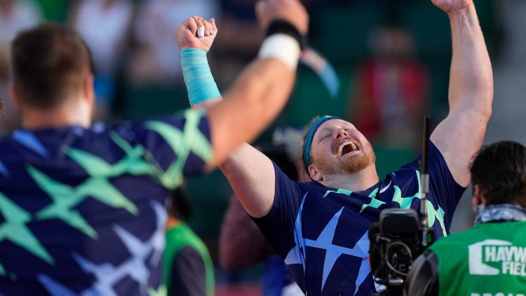 Ryan Crouser shatters shot put world record at U.S. Olympic Trials