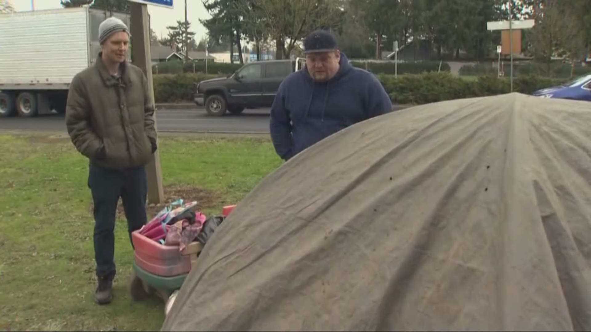 Volunteers want people to think about the homeless during severe winter weather.