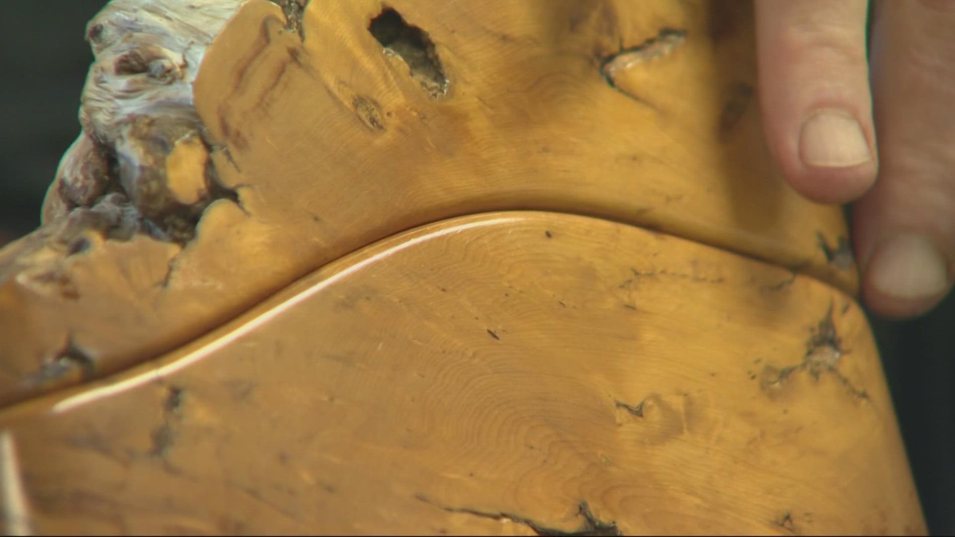 For 42 years, Richard Nevels has scoured beaches for the driftwood that he uses to create works of art. It’s on display in a Cannon Beach gallery.