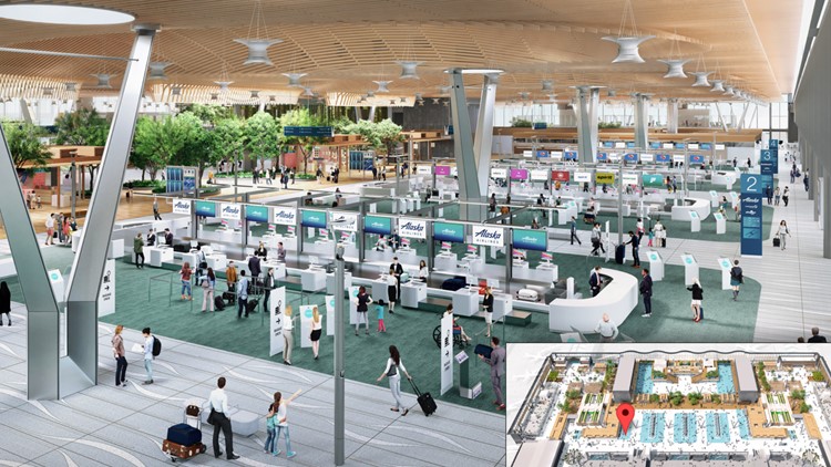 PDX, ZGF Architects release new renderings for the new main terminal