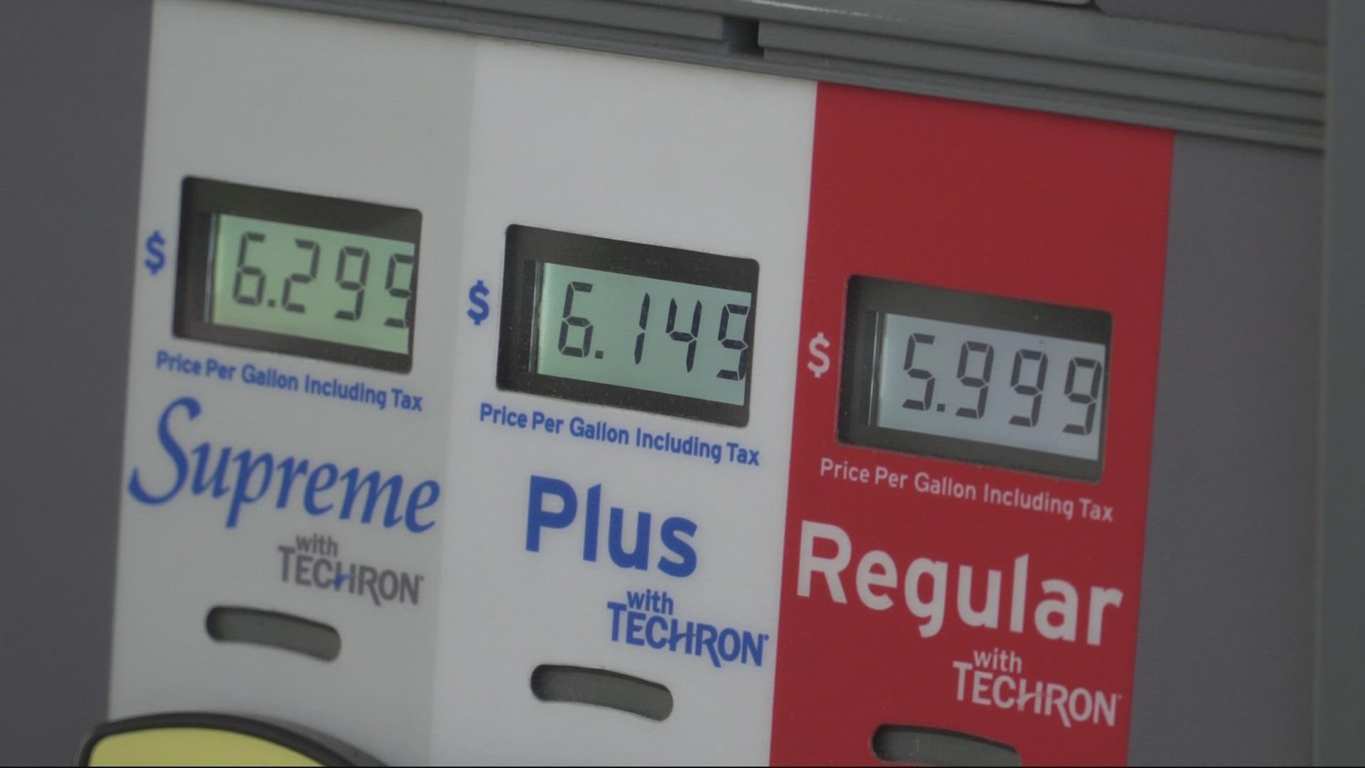 The average price in Oregon is $5.42 per gallon, according to AAA, and $4.87 per gallon nationally. AAA expects prices to continue to climb.