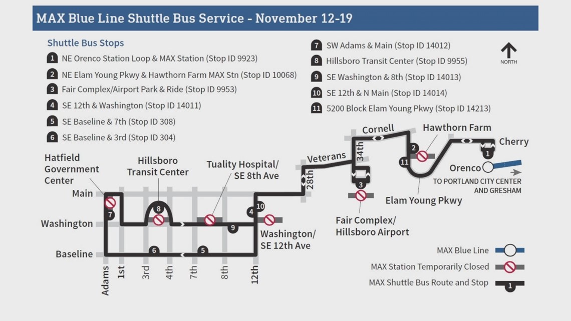 How to get to Hillsboro Hops Shuttle by Bus or Light Rail?