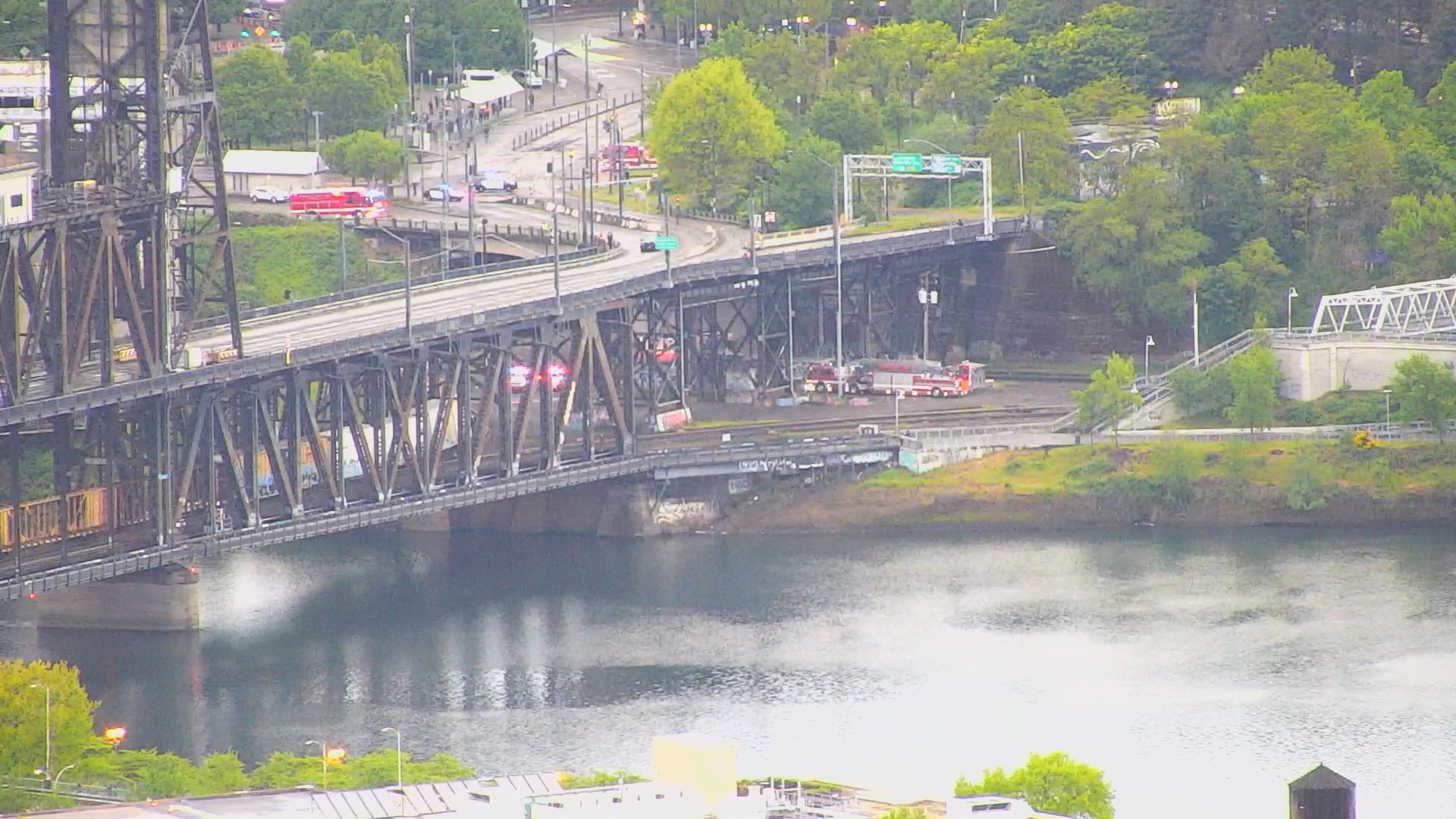 A train has derailed on the Steel Bridge in Portland, according to Portland Fire & Rescue. The agency said a total of six cars were involved. The bridge is closed.