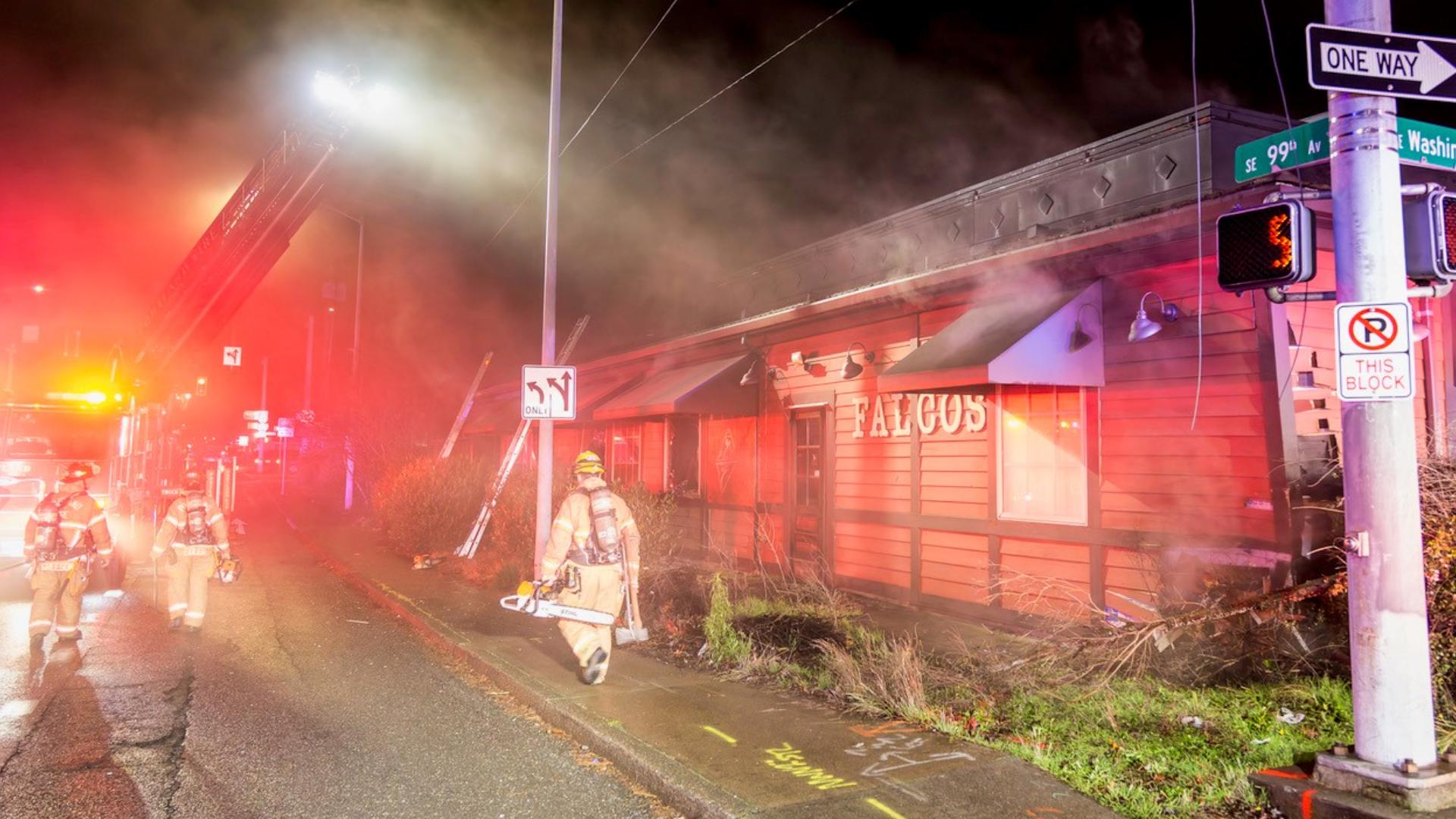 Moderate Built Body Early morning fire breaks out at Southeast Portland strip club building ...
