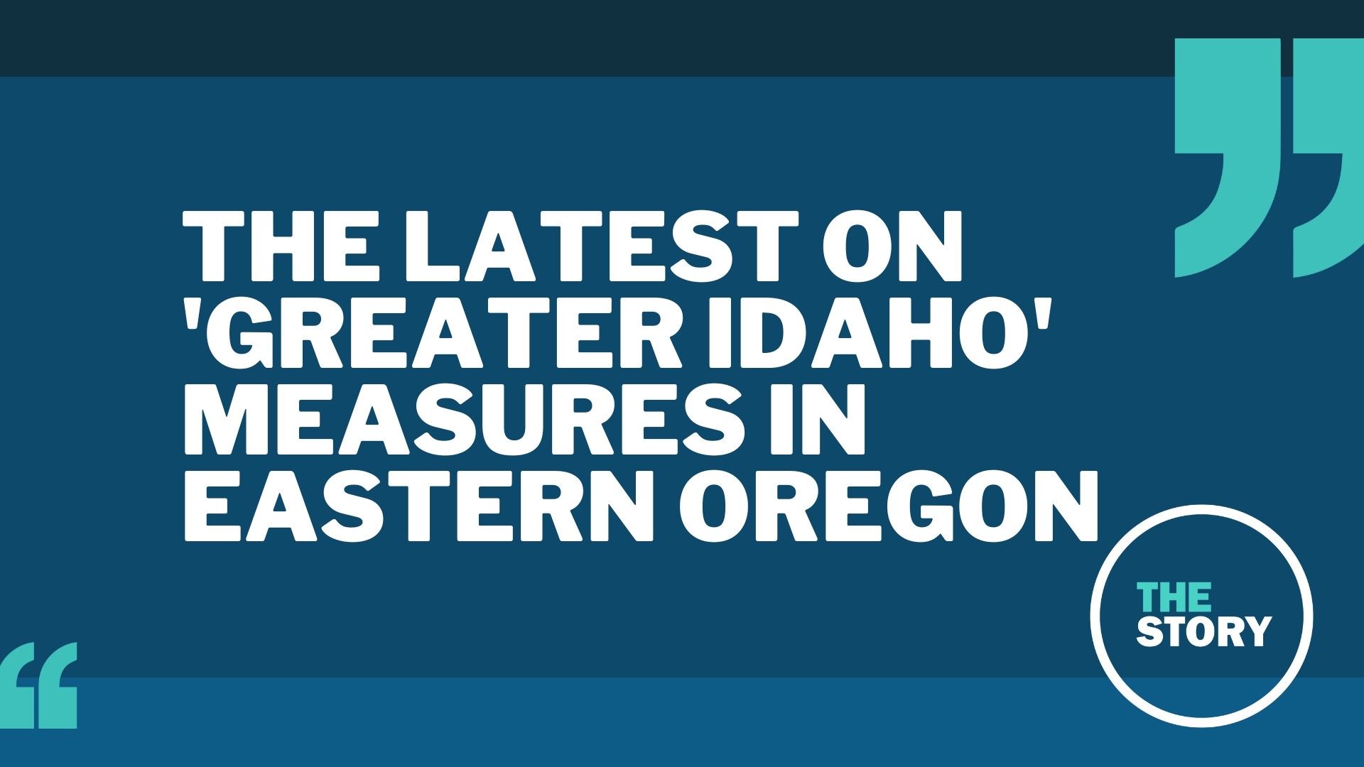 The political movement continues to make gradual progress in Eastern Oregon. A measure on whether to discuss the issue will next appear on ballots in Crook County.