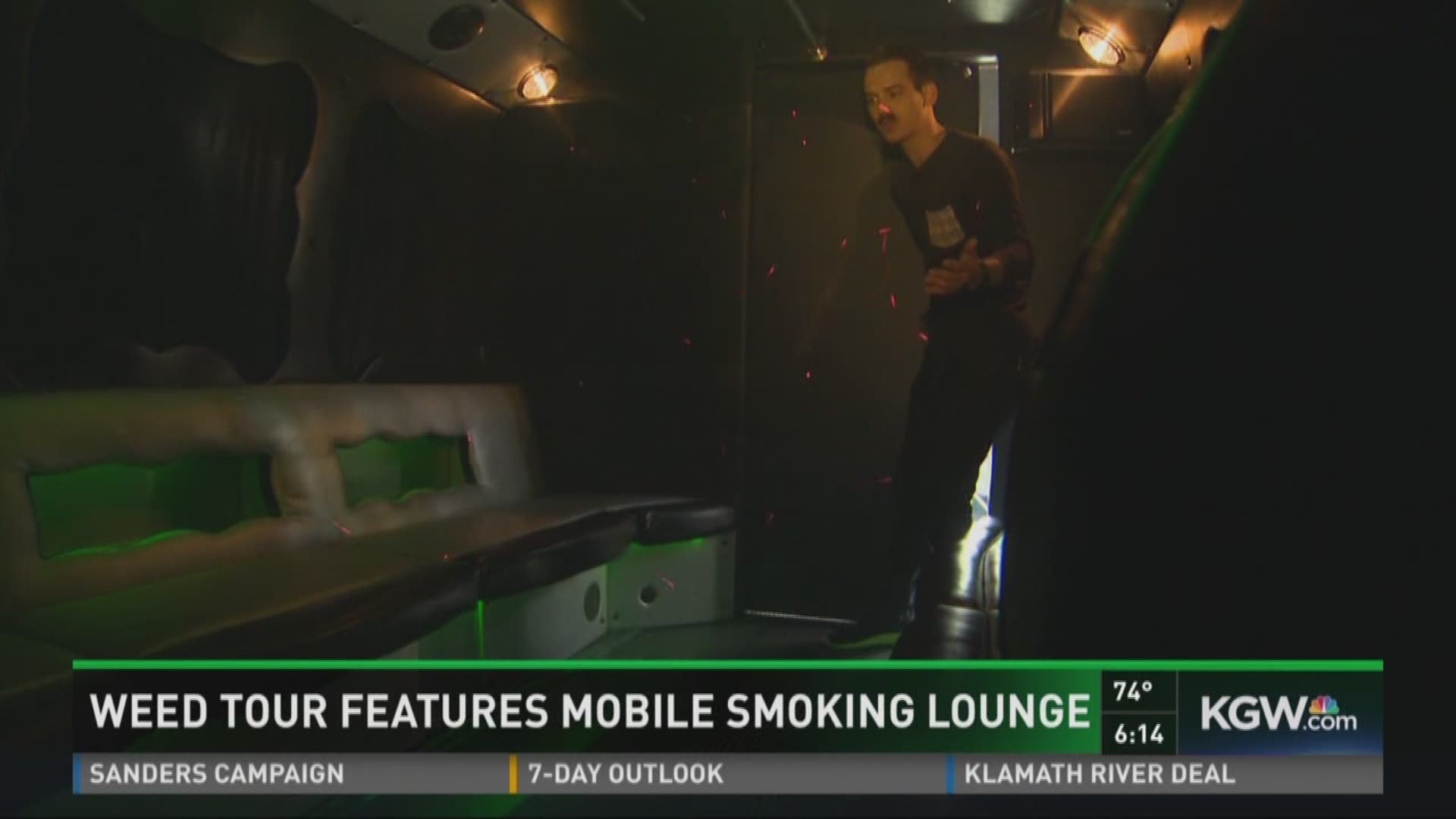 Bridgetown weed tour includes mobile lounge