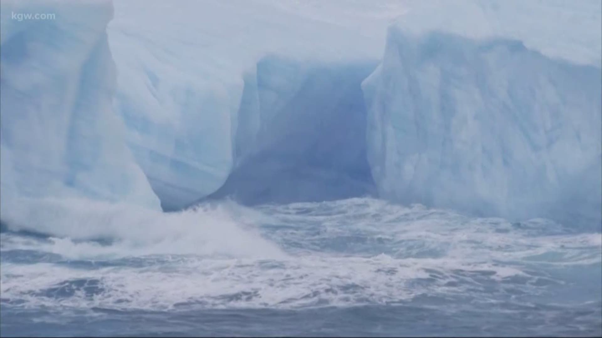 A study claims the warming climate is partly caused by melting icebergs.