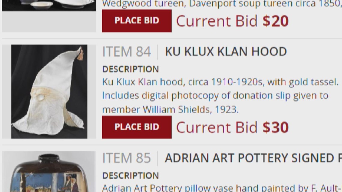 UPDATE: Auction company 'surprised' KKK robes sold for $3,000