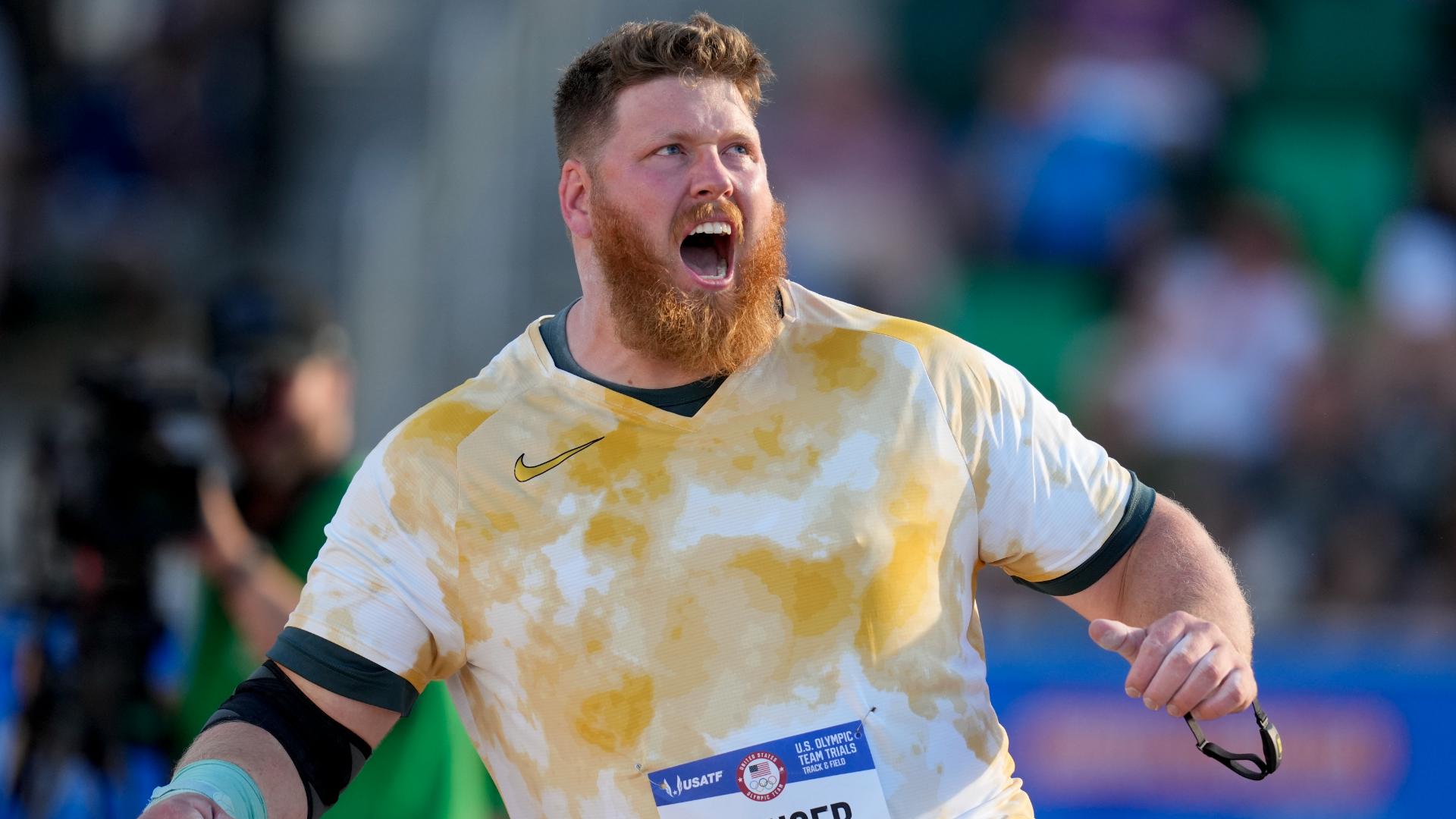 World record holder and 2 time Olympic gold medalist Ryan Crouser is looking to make history in Paris as the first to ever win 3 gold medals in the shotput.