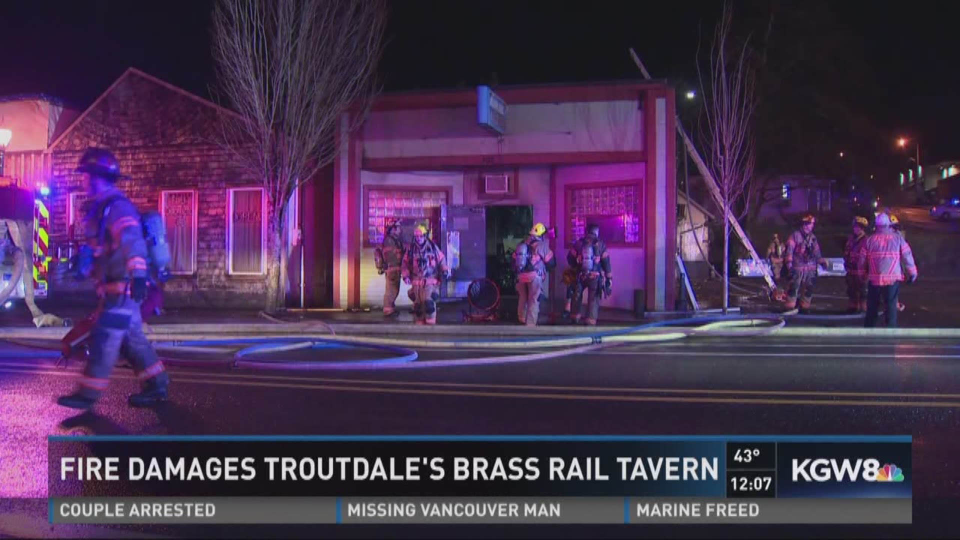 Fire damages Troutdale's Brass Rail tavern