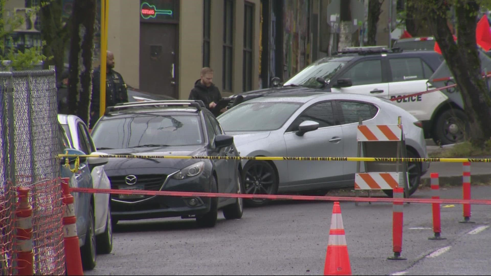 Federal officers with the U.S. Marshals Service were involved in a shooting Monday afternoon in Southeast Portland's Buckman neighborhood.