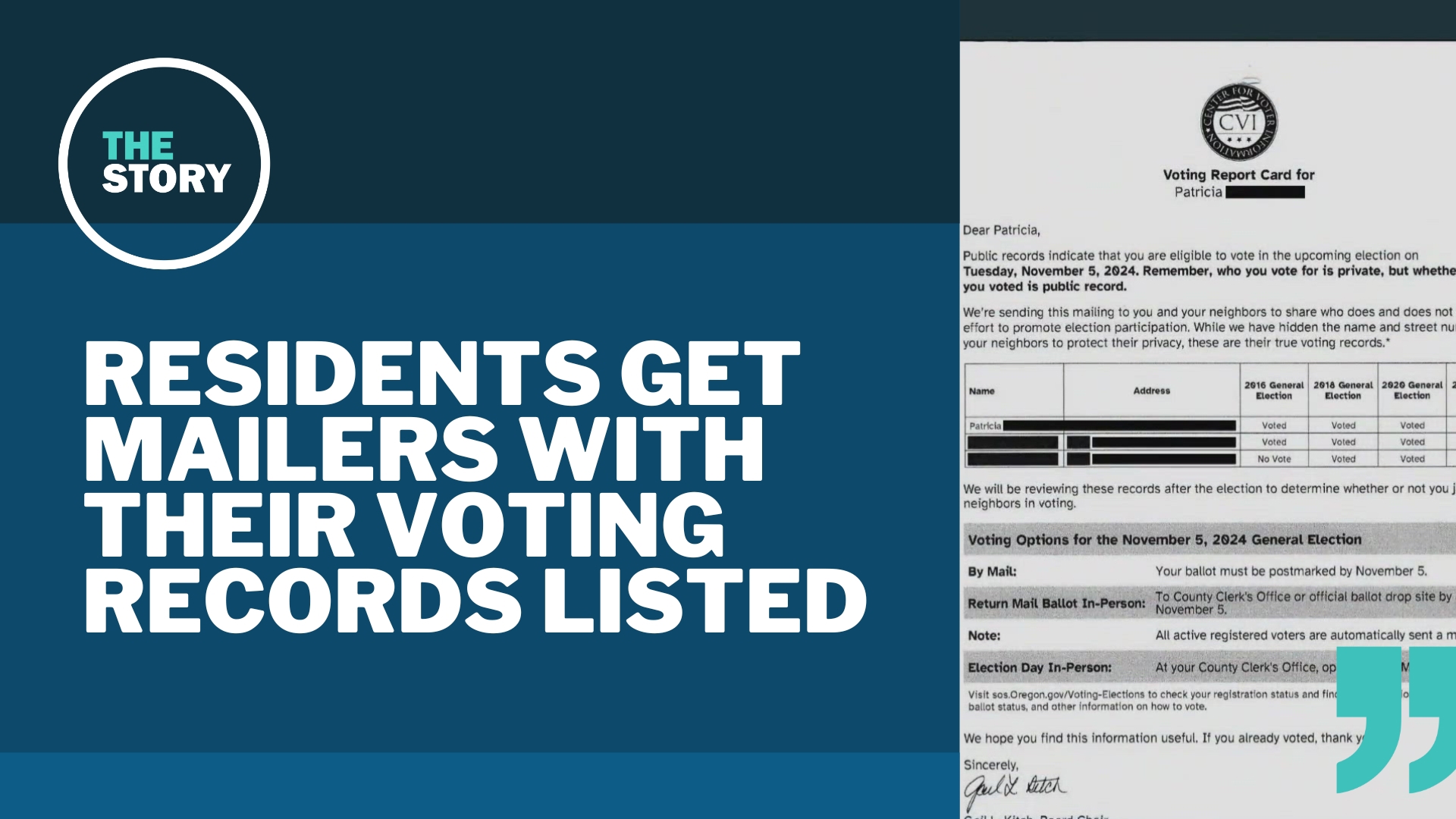 Mailers use publicly available information about whether someone has voted, not how they voted. The group behind them claims it's a legitimate way to help turnout.