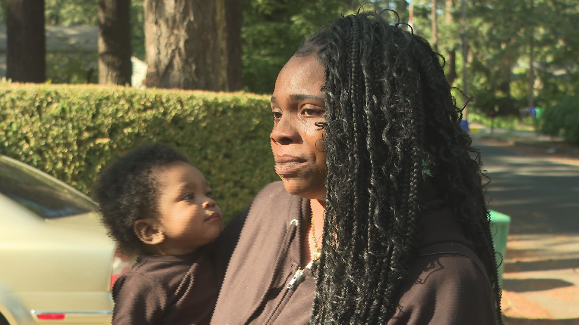 No one was home when the fire started in Southeast Portland on Aug. 14, but Quan'Naejia Taylor and her three children. The cause of the fire is under investigation.