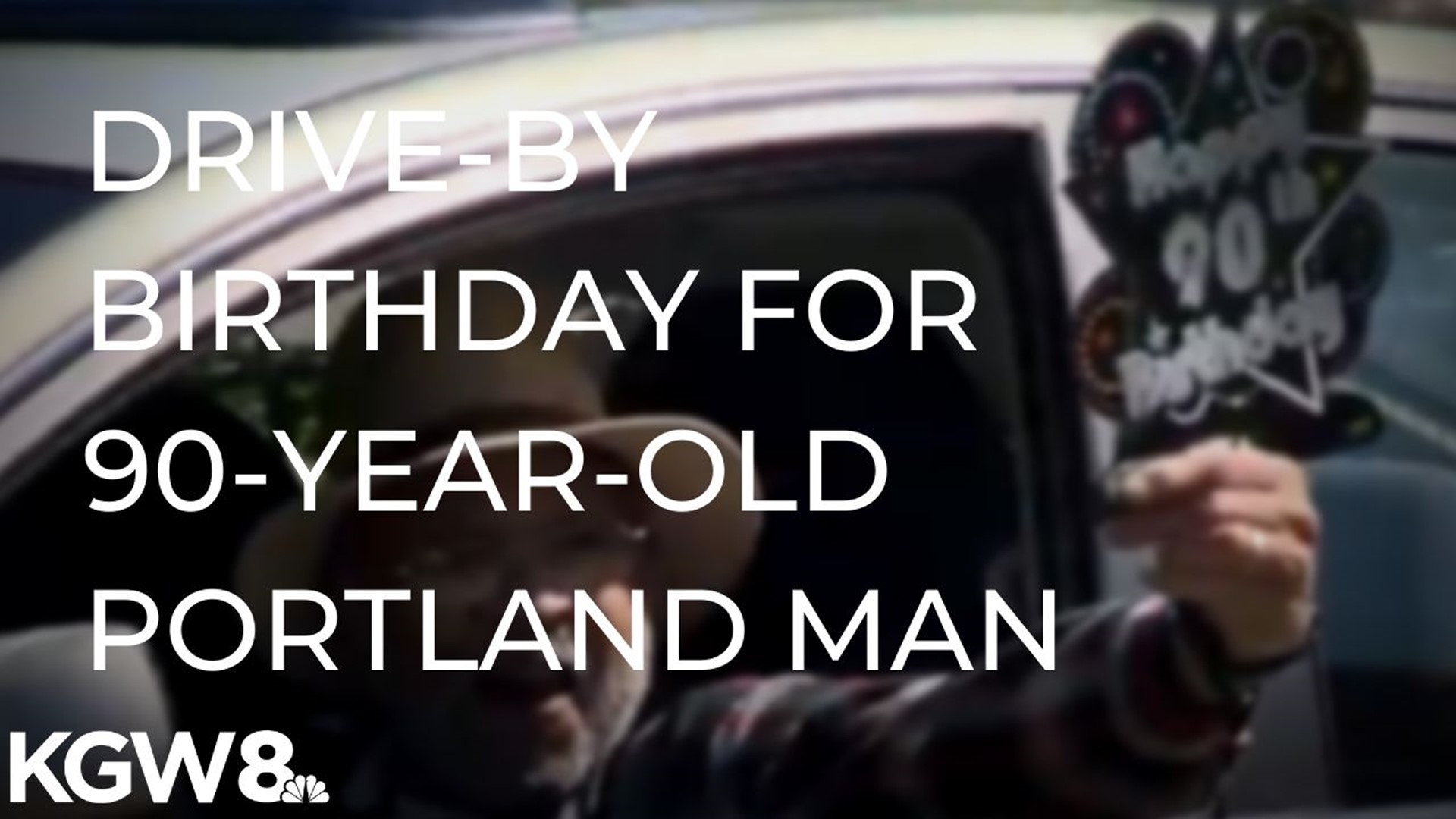 A Portland man celebrated his 90th birthday with a drive-by party.