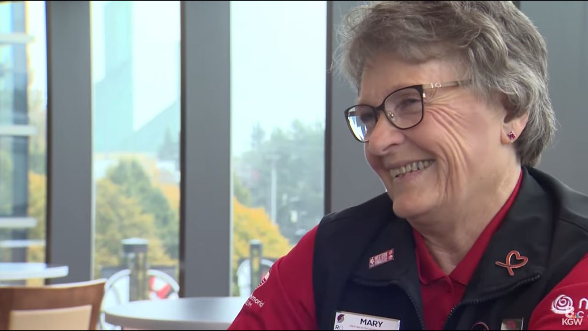 For 16 years, Vancouver grandmother Mary Ricks has rubbed elbows with celebs and made friends with Blazers legends, with no plans to retire.