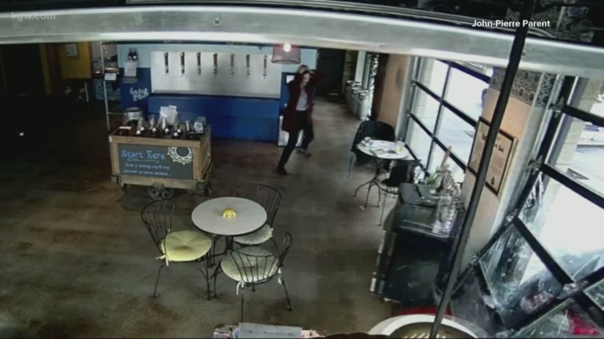 Caught on camera: The moment a car crashed into the SOMA Kombucha Taproom in Southeast Portland on Friday afternoon. Thankfully, nobody was hurt.