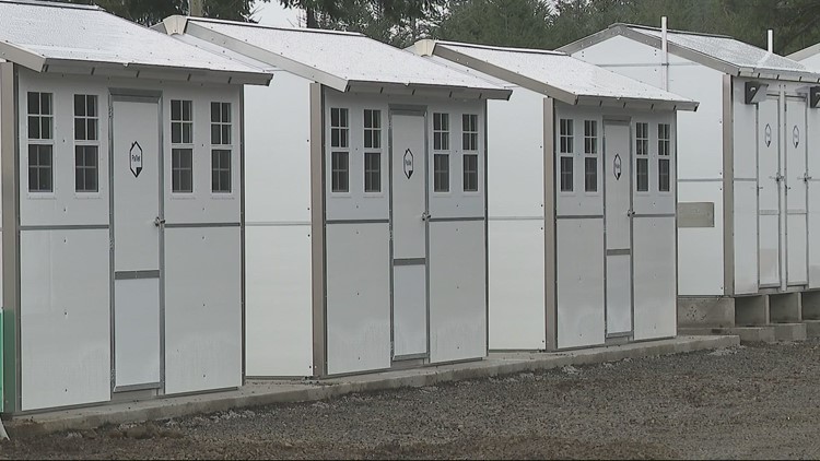 Grand Ronde tribal community builds tiny home villages for homeless