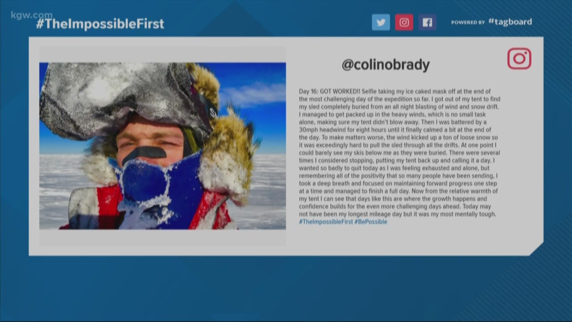 Colin is on day 17 of his 70 mission to cross Antarctica by himself. He eats an insane amount of calories to keep himself fueled up!
#TheImpossibleFirst
#TonightwithCassidy