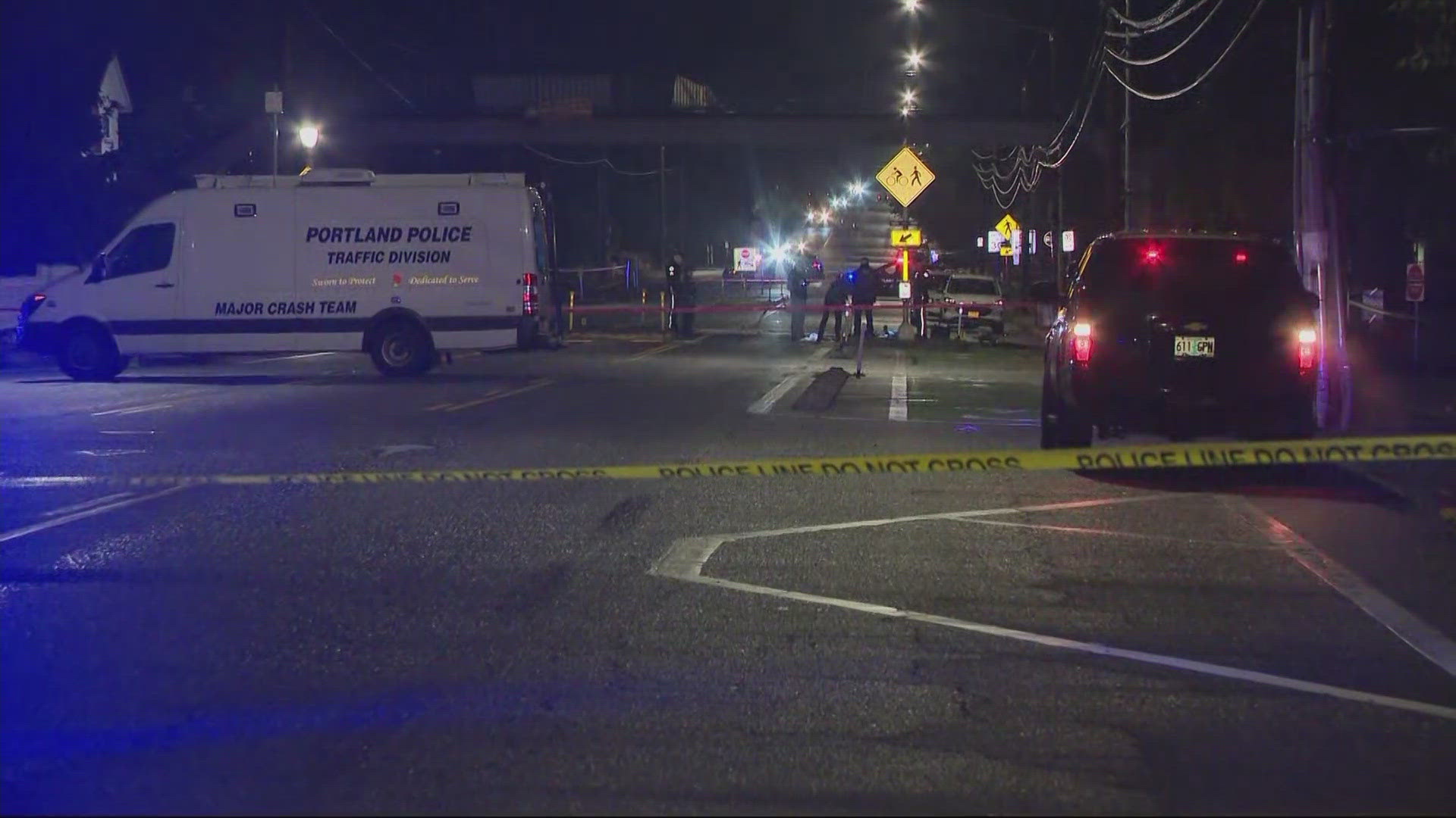 The deadly hit-and-run crash happened around 2:37 a.m. near the intersection of Northeast 128th Avenue and Northeast Glisan Street.