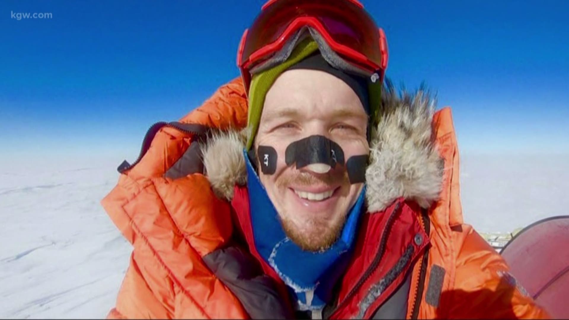 Colin O'Brady, a Portland man, describes his solo trek across Antarctica.