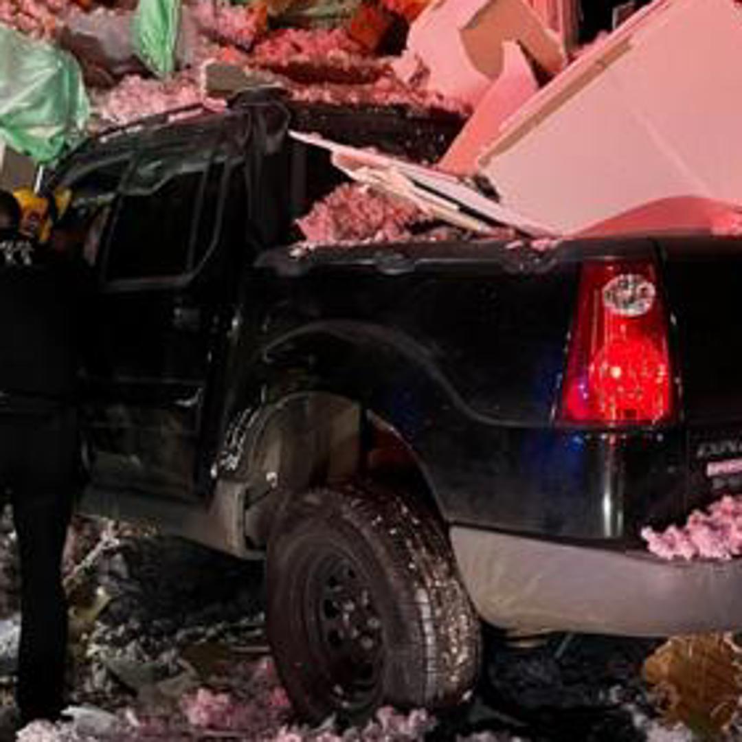 Pickup truck crashes into Tigard home: 'I didn't expect a flying truck ...