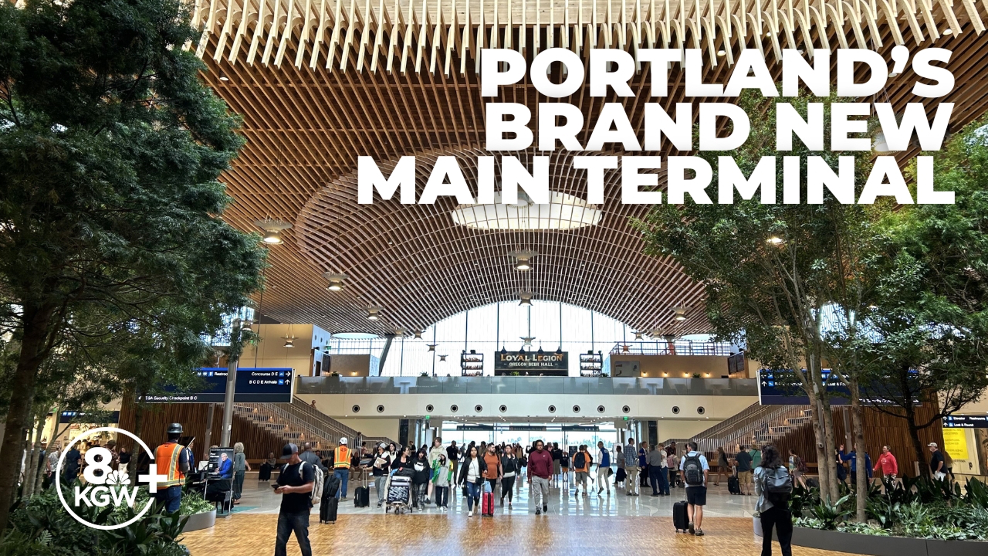 The brand-new main terminal at Portland International Airport made its grand debut after four years of construction.