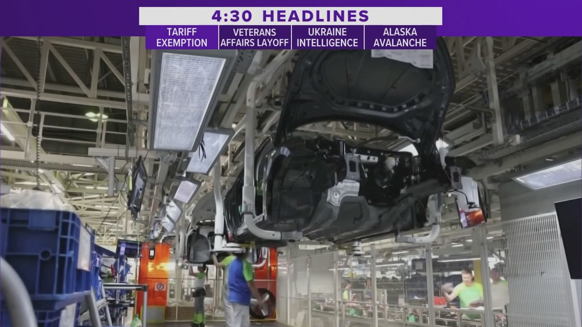 Trump grants US automakers 1-month relief amid Mexico, Canada tariffs ...