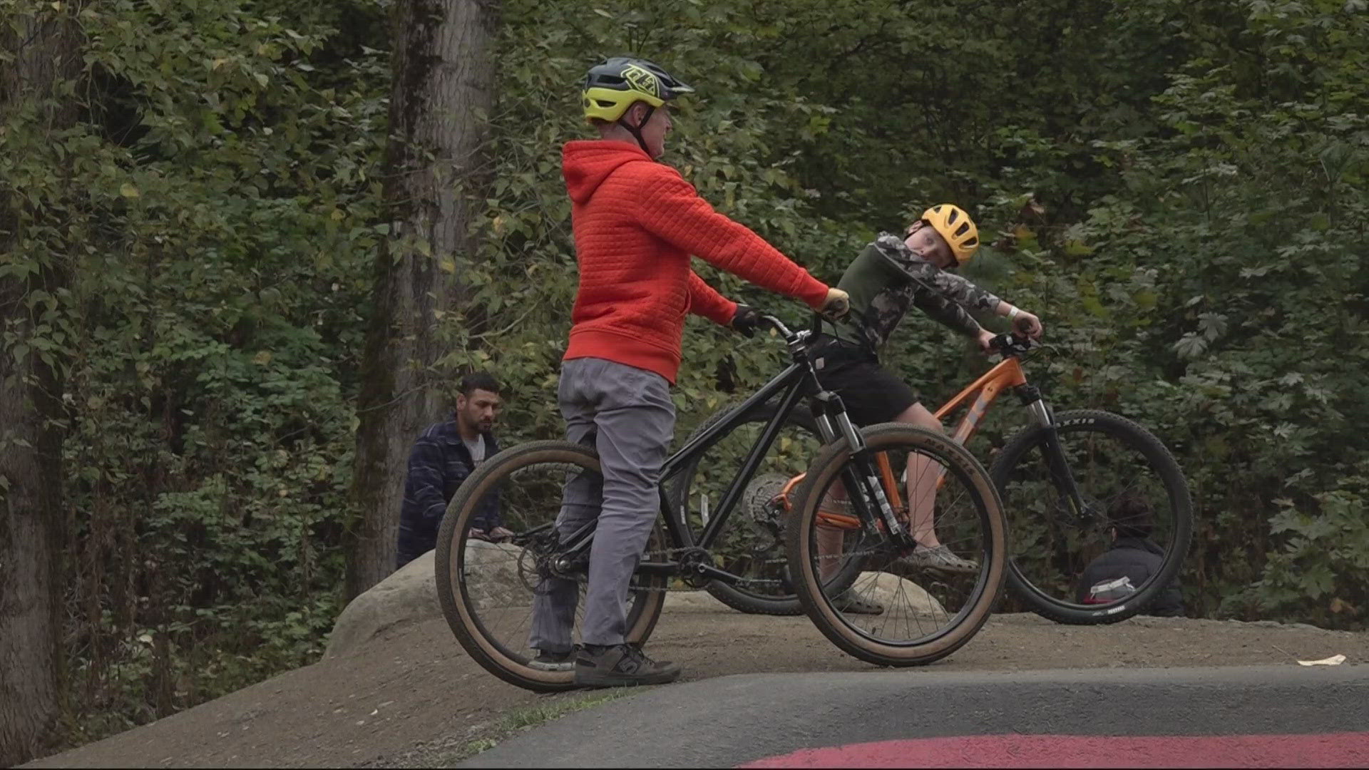 The park invited the city to enjoy "Take Your Kid Mountain Biking Day" and see the final improvements.