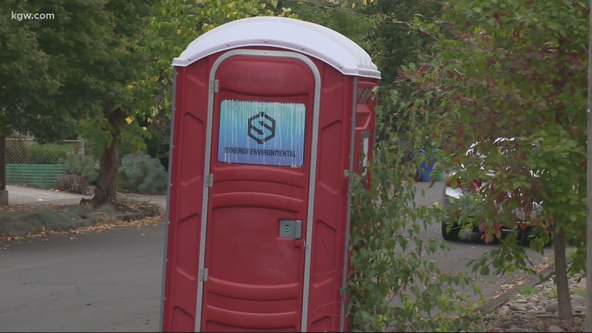 Because of pandemic, City of Portland has places over 100 porta-potties around the city.