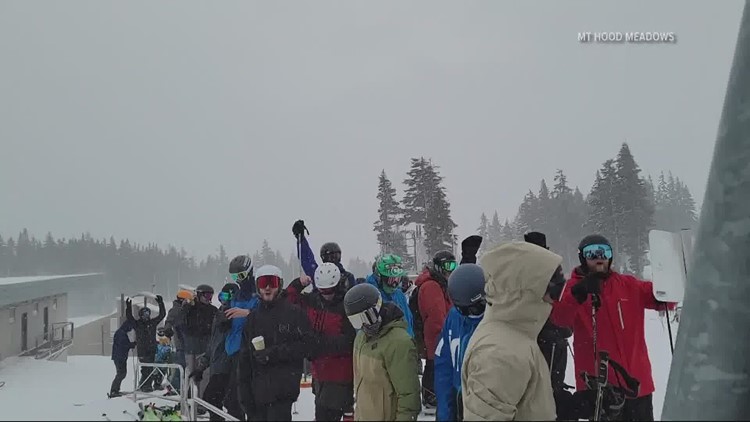 Ski season kicks off as snow arrives in the Cascades