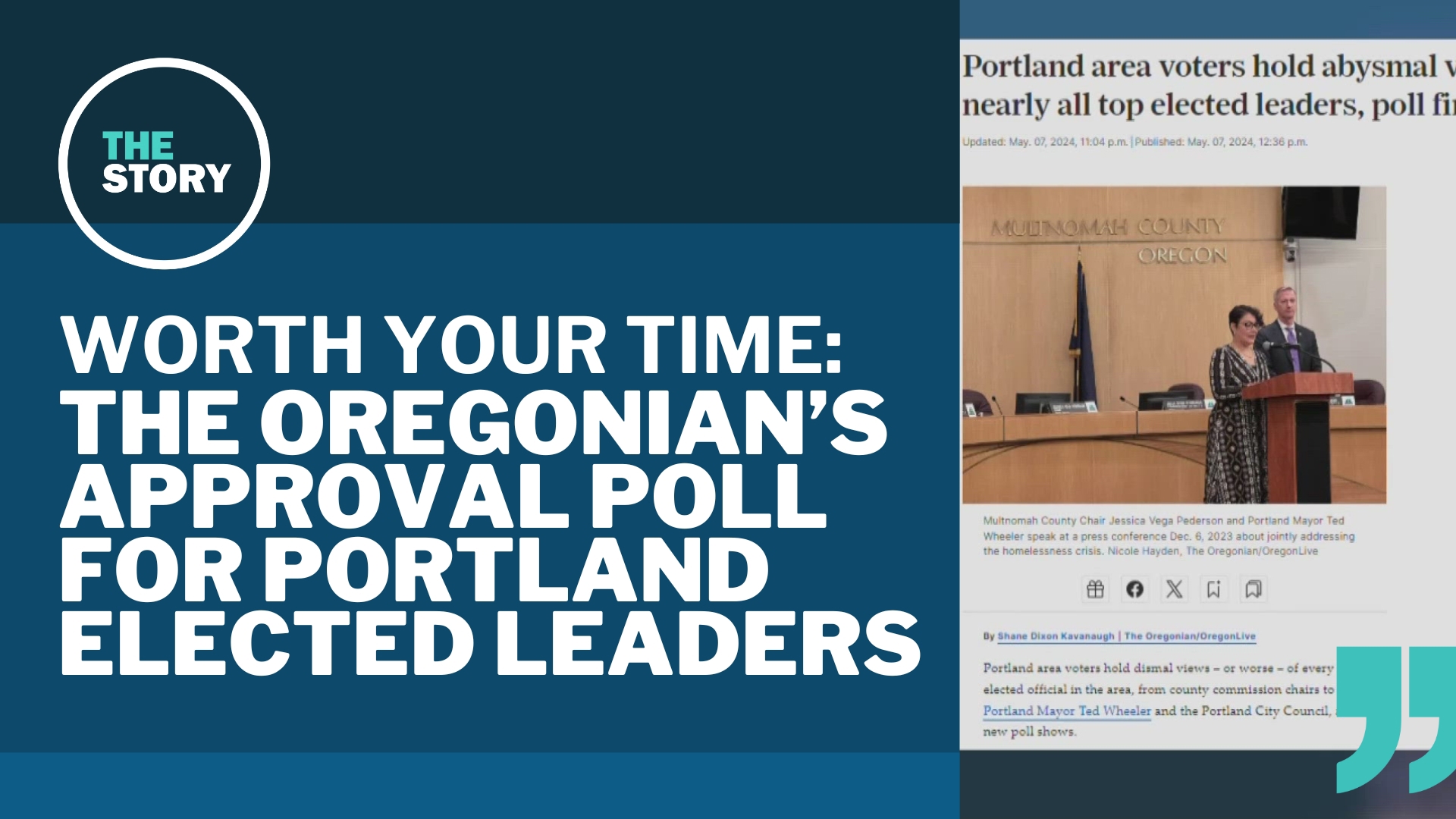 The Oregonian surveyed voters to find out what they thought of their leaders. "Unfavorable" might be putting it lightly for the outlook on local officials.