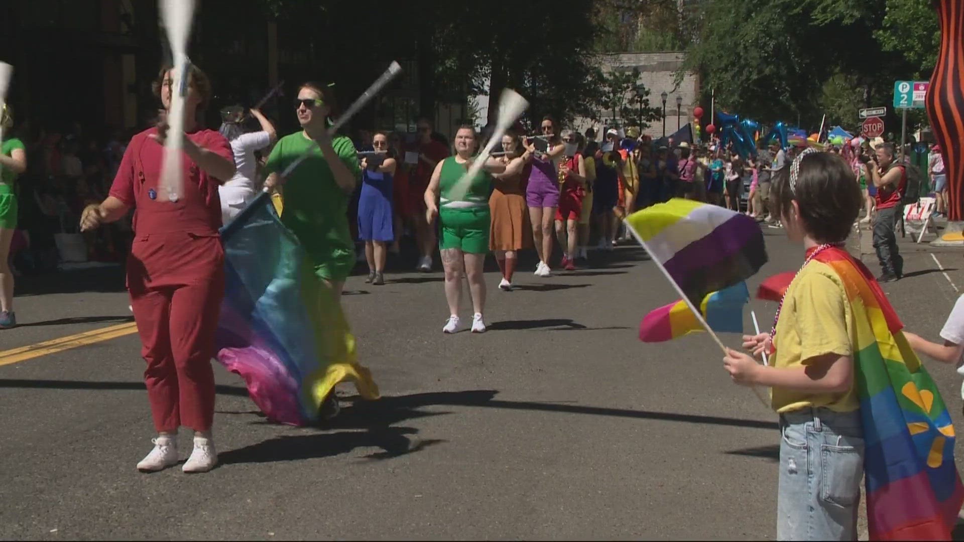 At the Pride Parade this year, it was a family affair — loved ones coming together to share decades-long traditions and those sharing them with new generations.