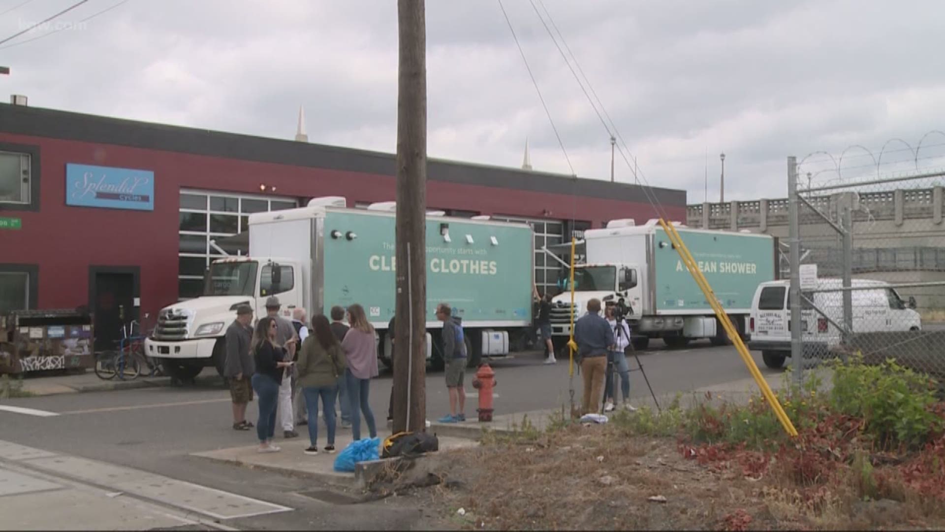Portland homeless will soon be able to use shower and laundry trucks from Harbor of Hope.