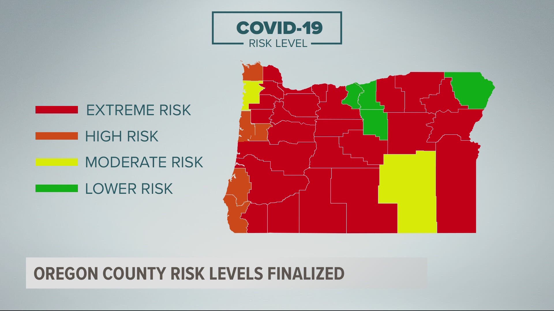 Counties will have a new set of COVID-19 restrictions from Dec. 3-17, once the two-week statewide freeze comes to an end.