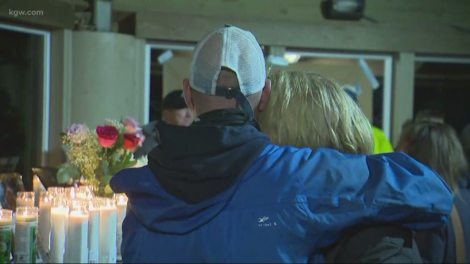 Friends and family held a vigil to remember fisherman killed at sea.