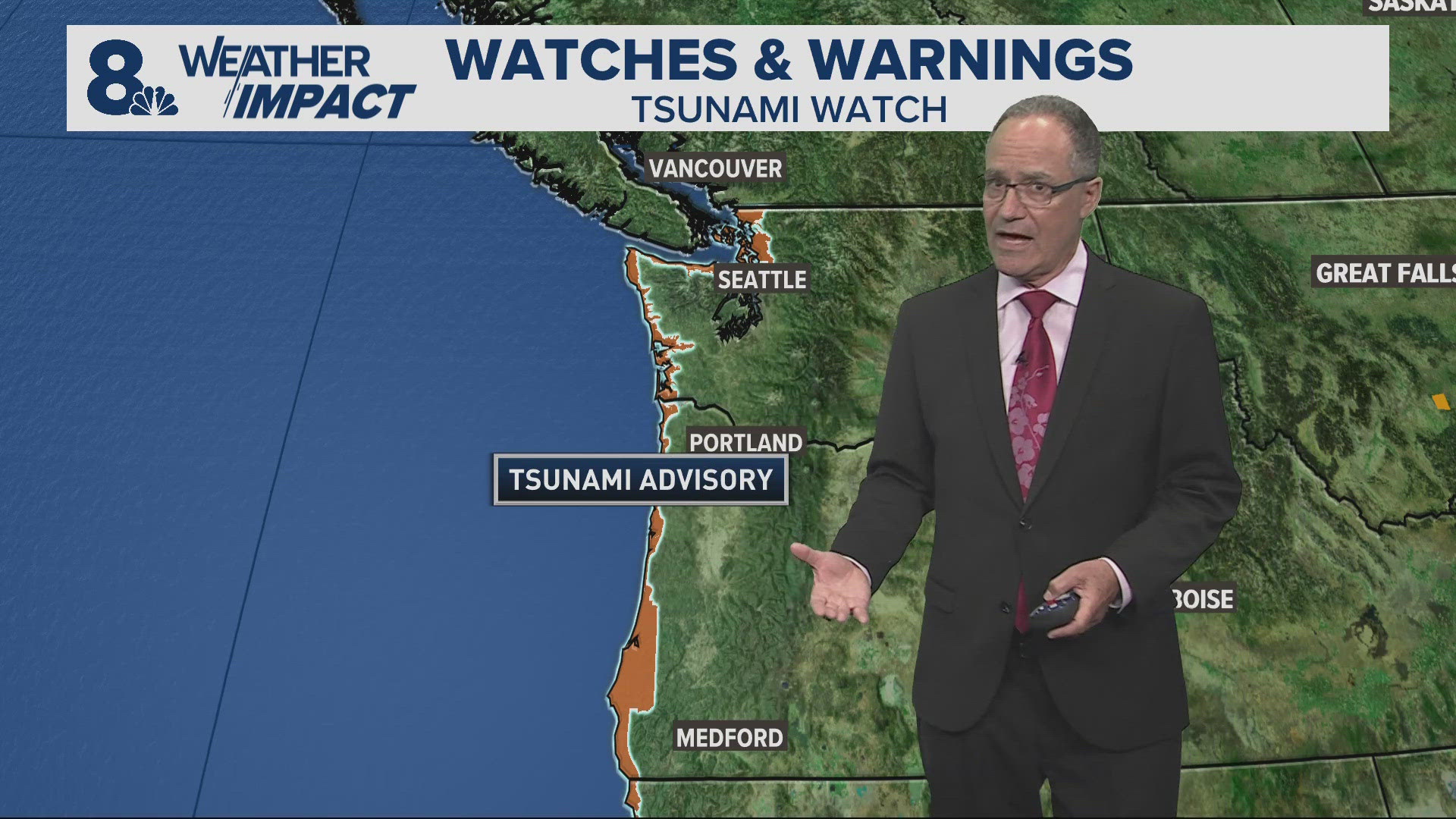 Tsunami west coast now