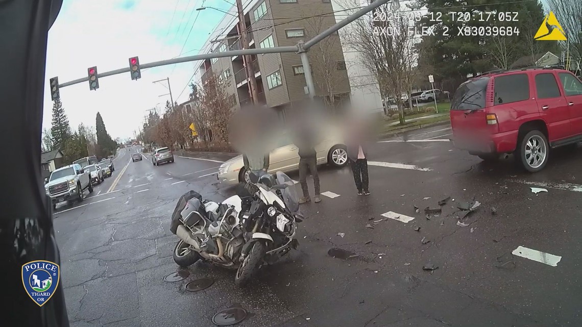 Tigard Police Officer Injured In Crash While Responding To Call | Kgw.com