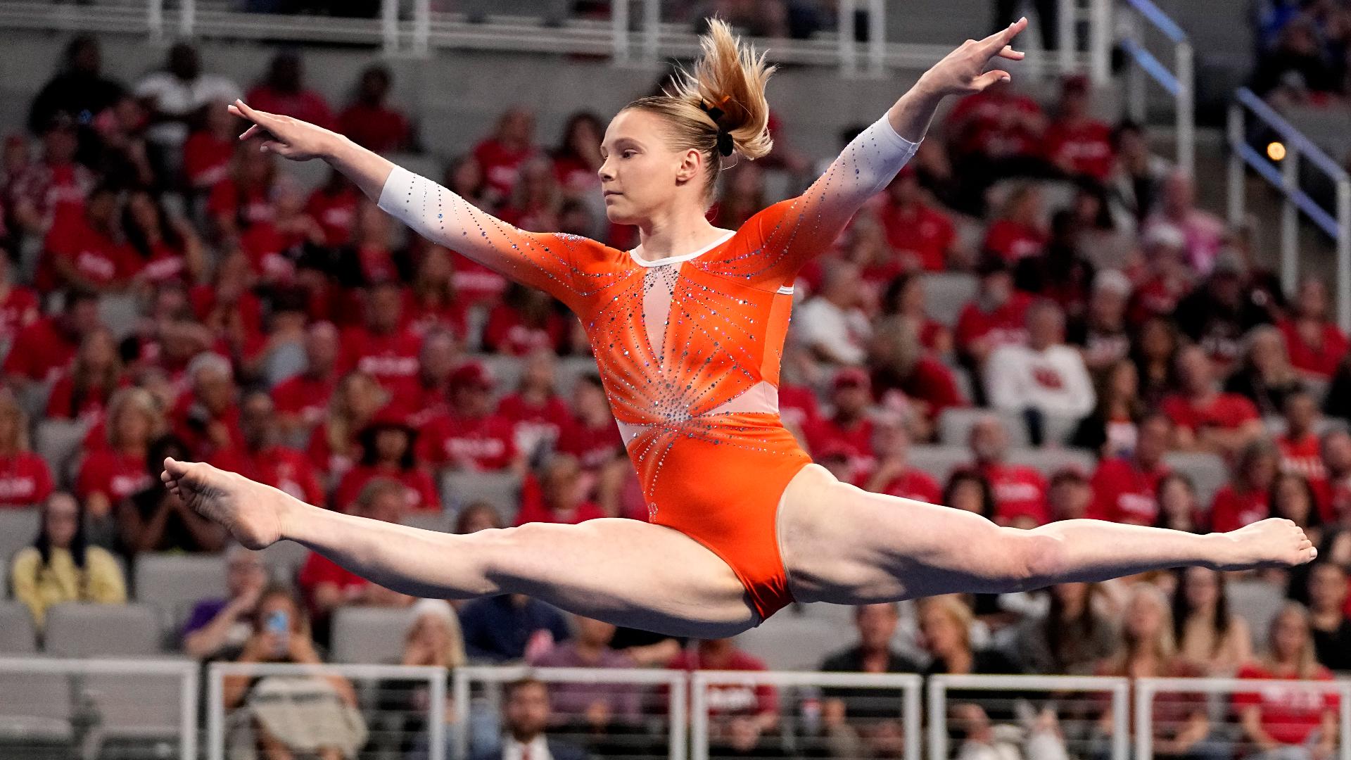 Gold medalist Jade Carey is making her second appearance in the Olympics with Team USA gymnastics.