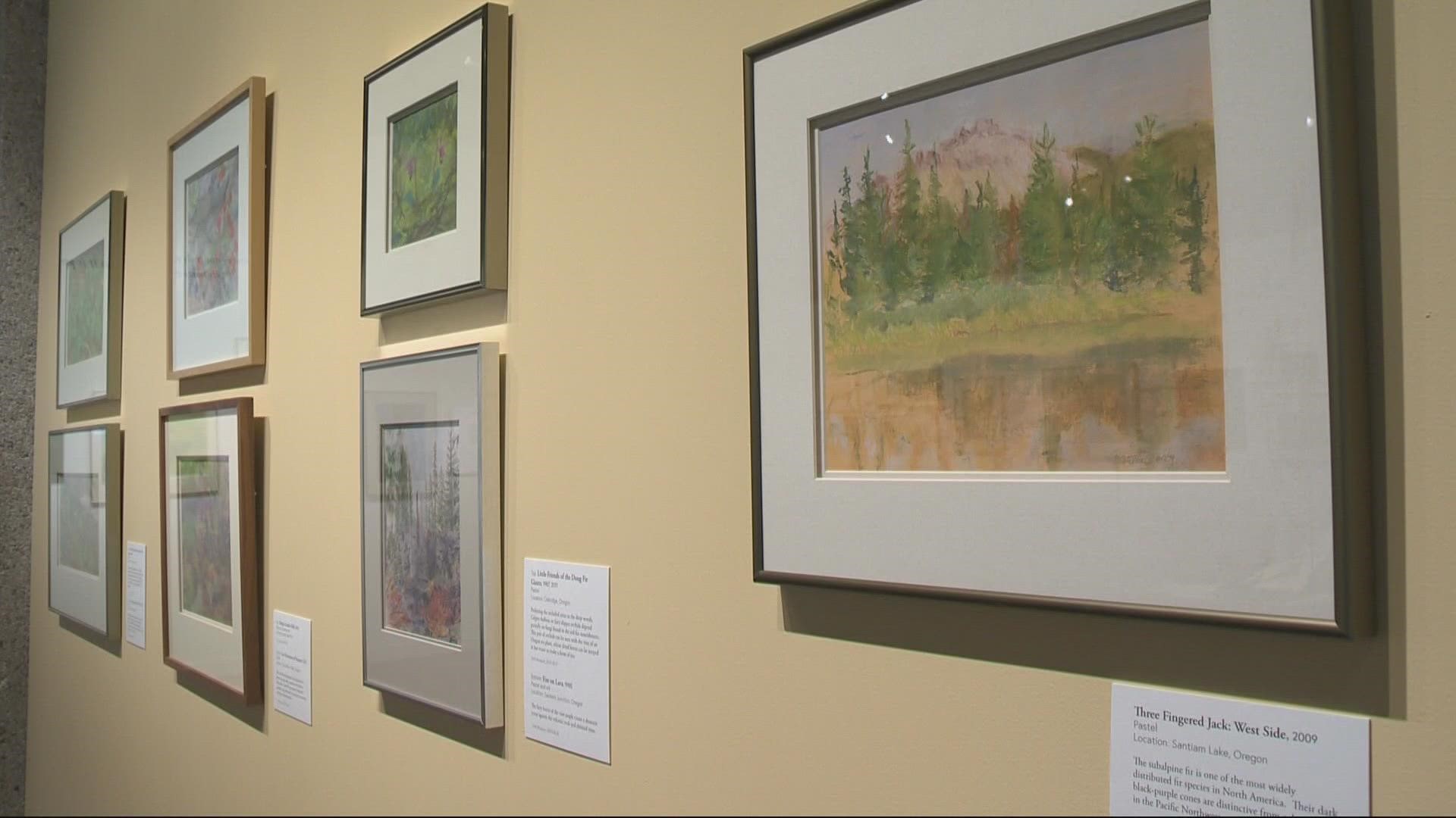 Artist Frances Stilwell donated dozens of paintings of Oregon’s natural beauty.