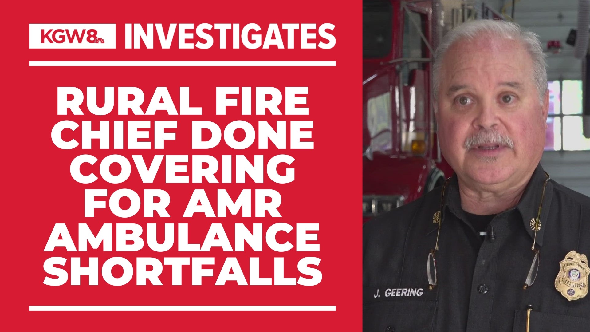 The fire chief for Forest Grove and Cornelius said his firefighters will no longer transport patients to compensate for ambulance slowdowns unless absolutely needed.