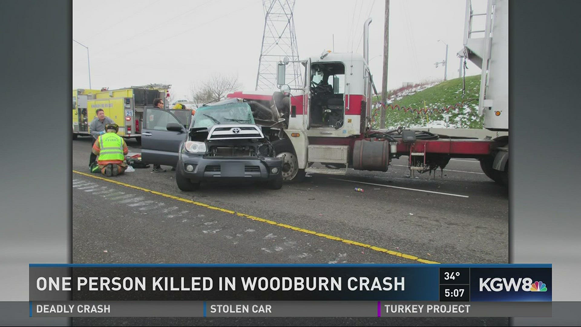One person killed in Woodburn crash