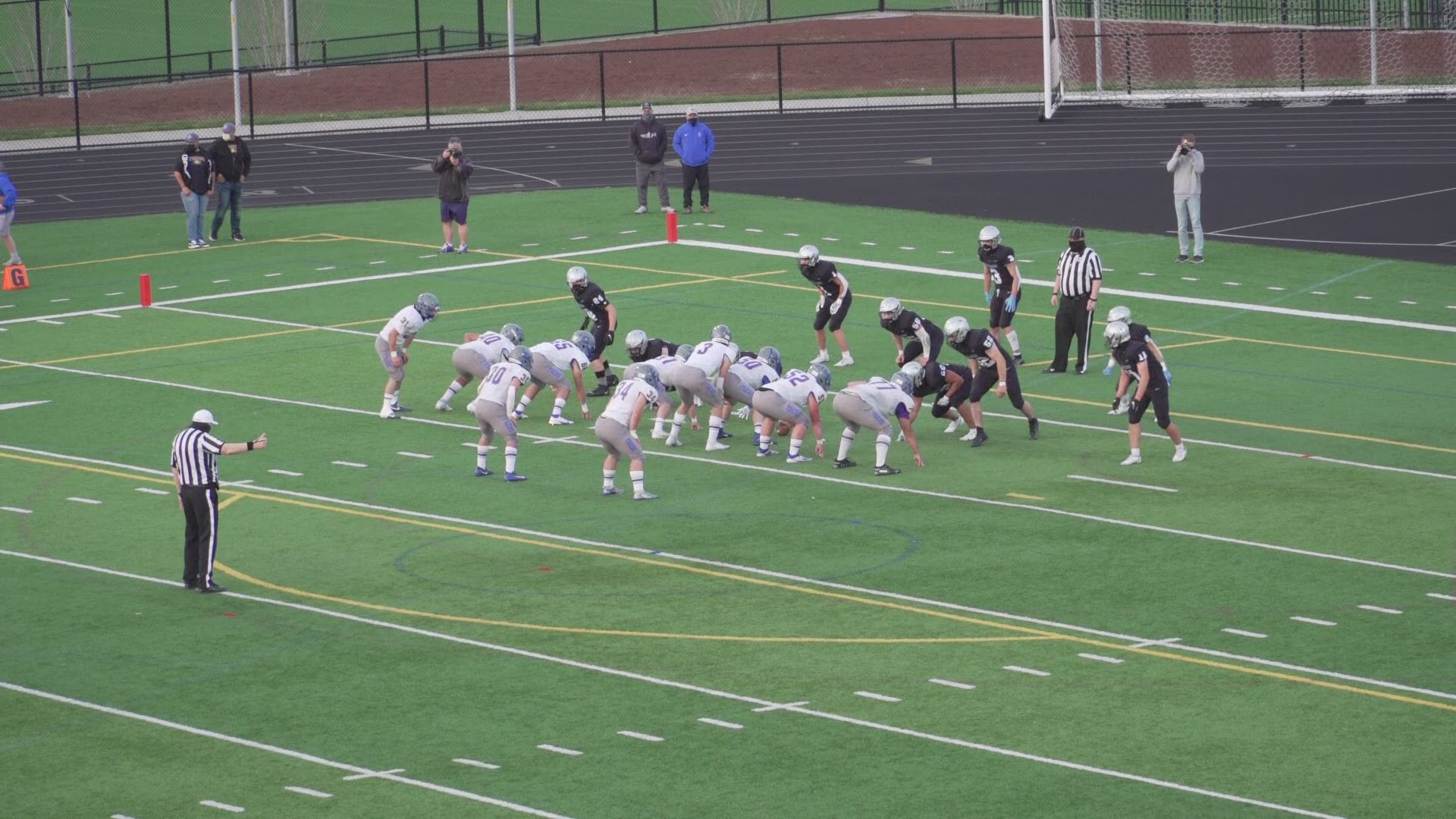 Highlights of Newberg's 34-28 win over Mountainside on April 2, 2021.