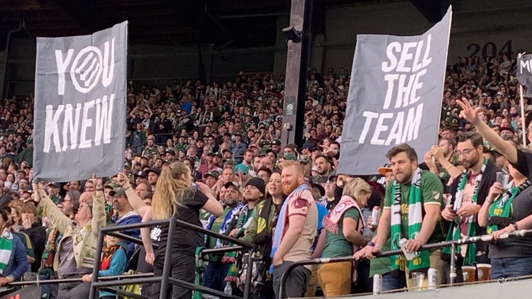 'Sell the team': Fans protest at Portland Timbers match Saturday