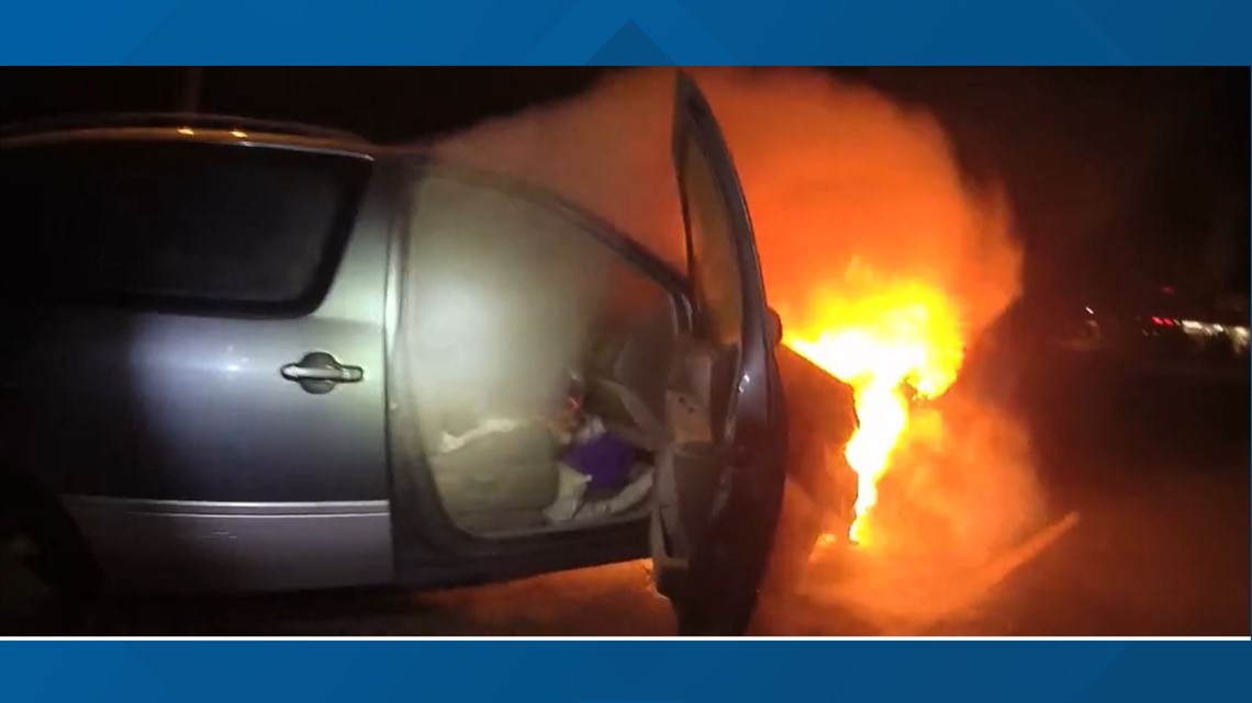 Officer pulls man from burning van in Lincoln City - Vimarsana News