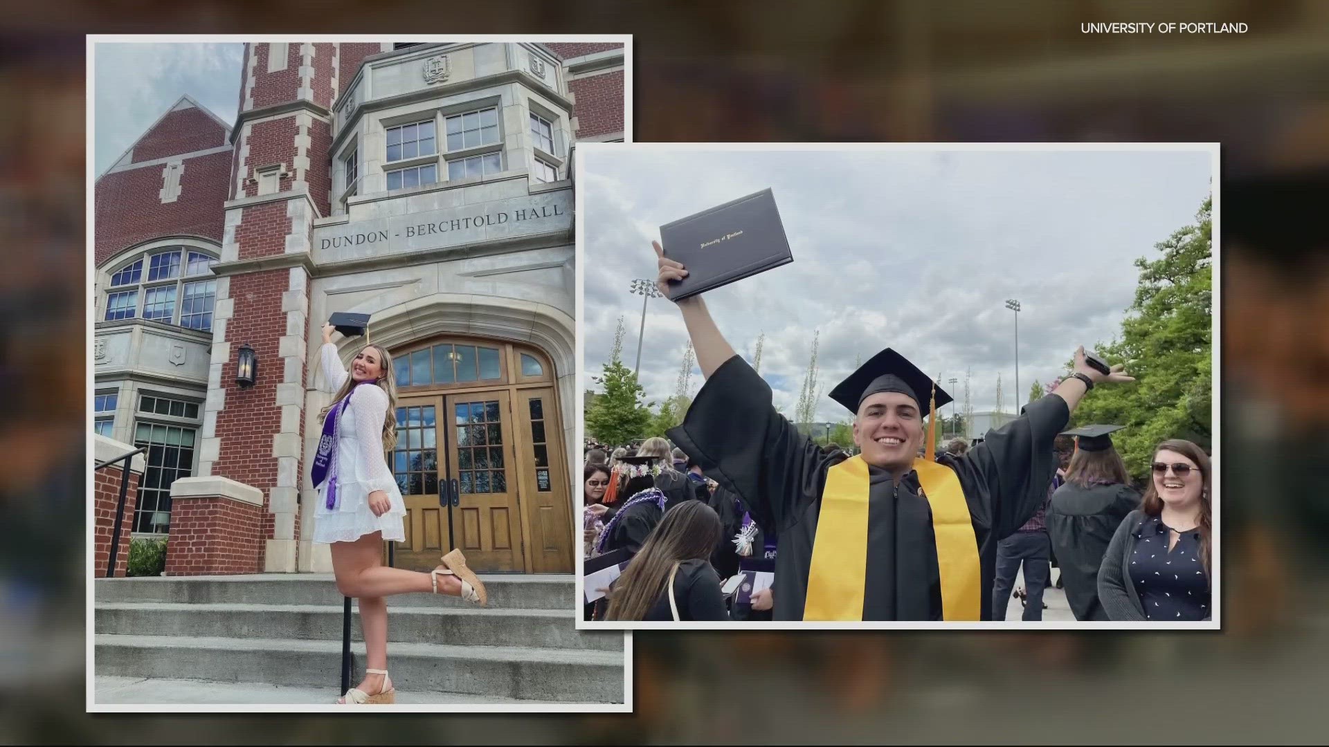 Lily Orman and Will Weber, both recent nursing graduates from UP, say they're ready to enter the workforce despite recent challenges in the healthcare field.
