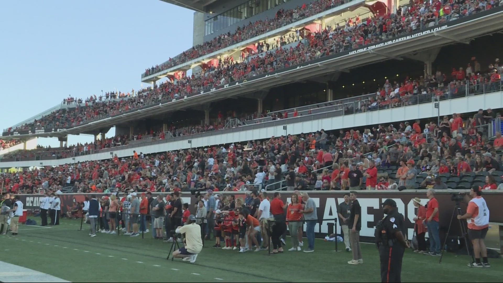 Oregon State just completed a $162 million remodel of Reser Stadium, increasing capacity to more than 43,000. Saturday's game was sold out.