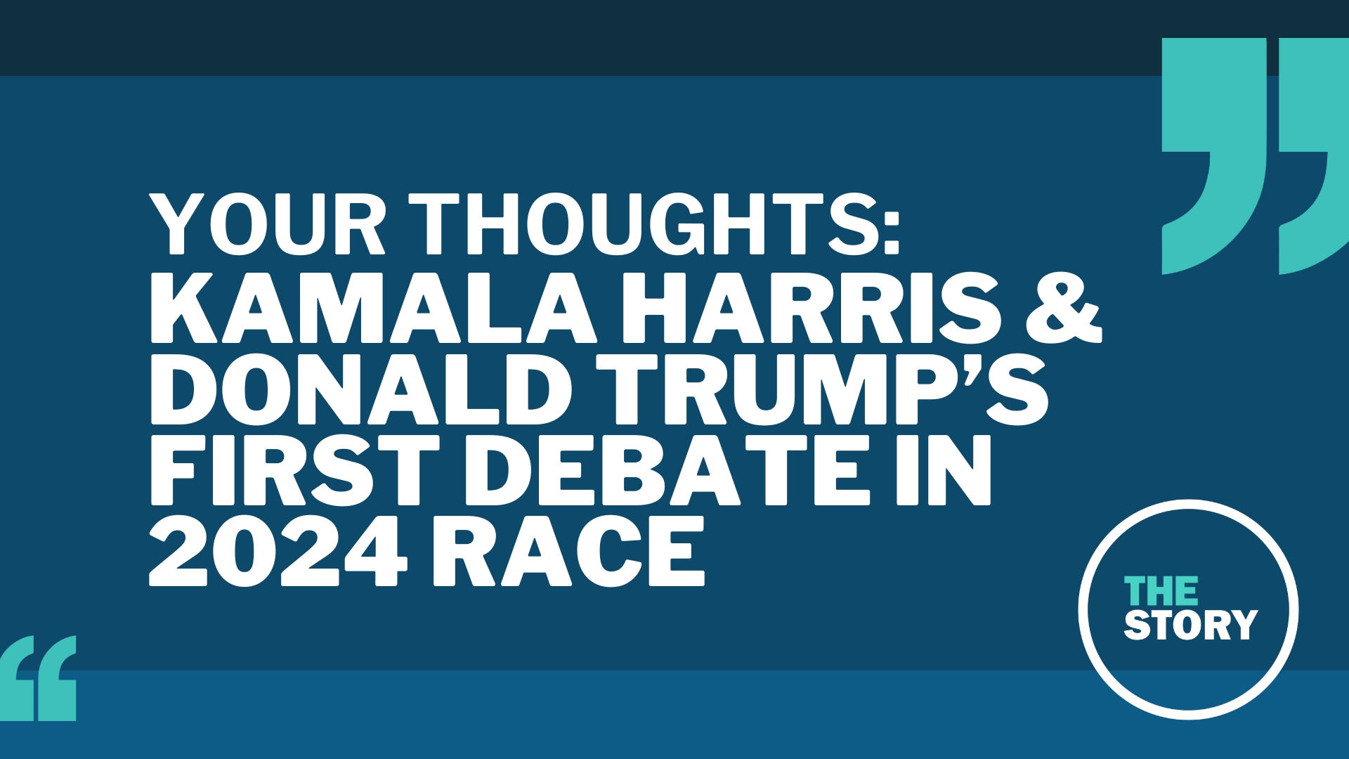 On Monday we asked for your thoughts on the debate last night and if anyone clearly won. Here's what you had to say.