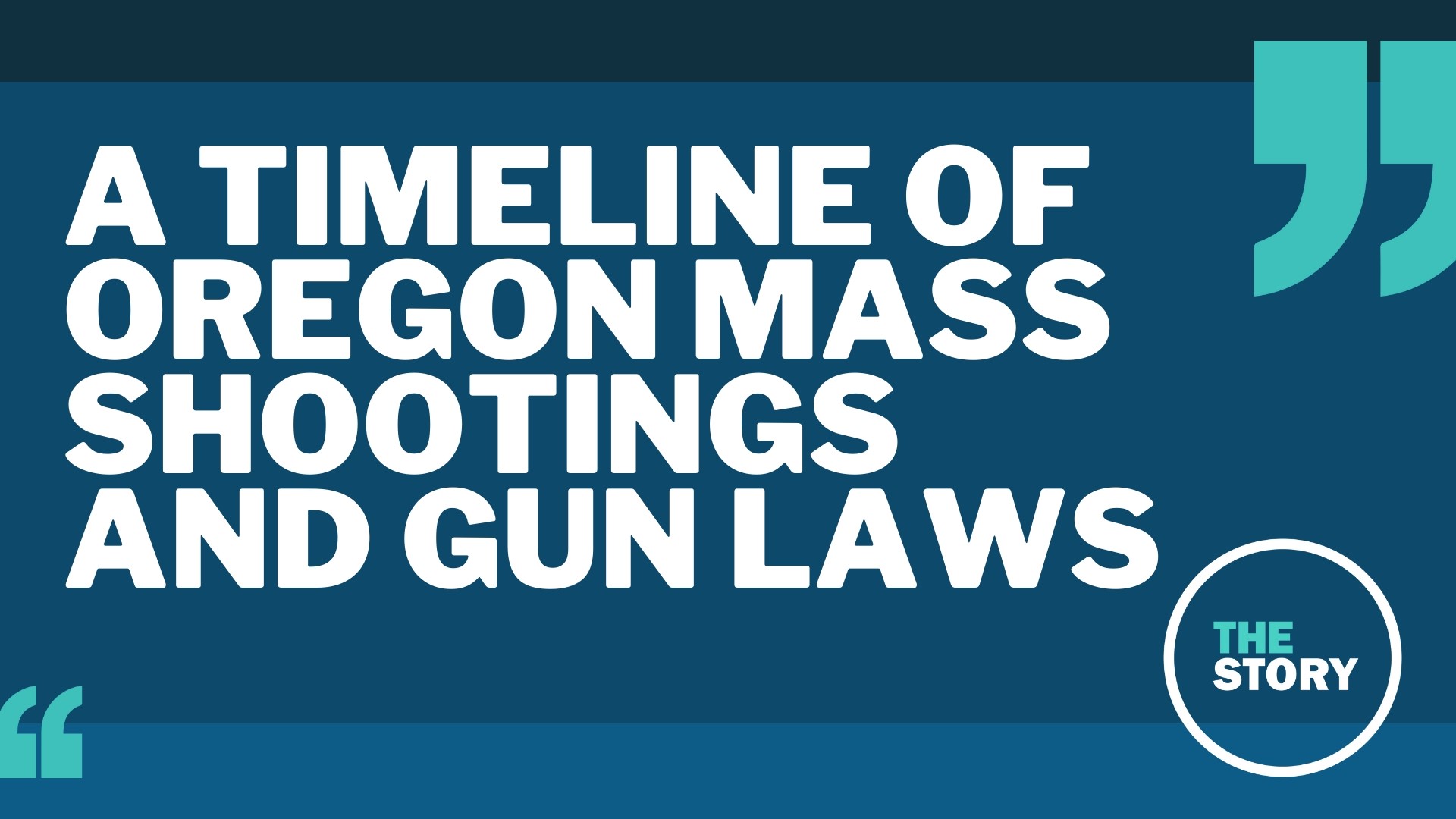 Oregon has seen a number of mass shootings in its recent history, including one of the country's first mass school shootings.