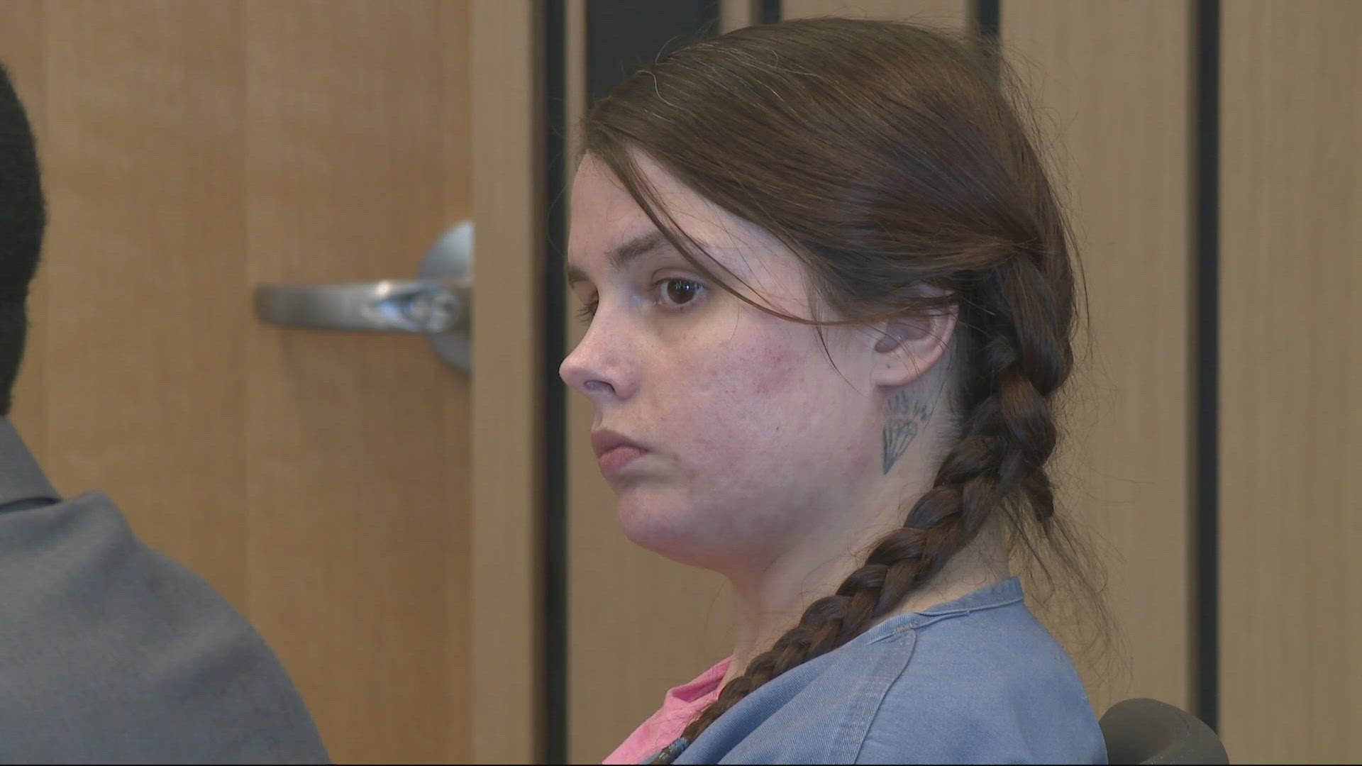 Courtney Carlile was part of a crime spree targeting a number of small businesses and involving multiple other people. She pleaded guilty on Monday.